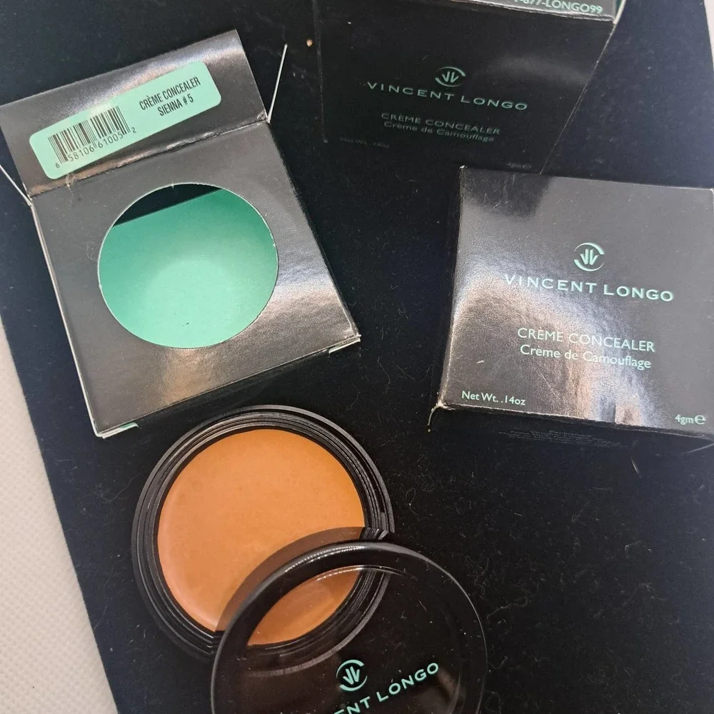 NIB - Set of THREE Vincent Longo Cream Concealer Sienna # 5